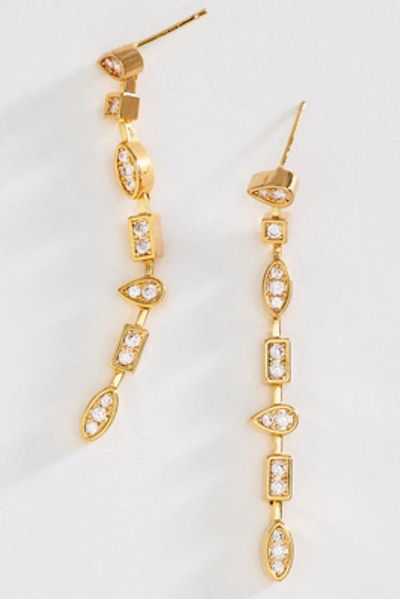 By Anthropologie Mixed Gemstone Drop Earrings