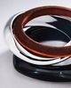 By Anthropologie Mixed Material Bangles, Set of 3 - 2