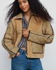 By Anthropologie Mixed Media Jacket - 1
