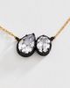 By Anthropologie Mixed Metal Crystal Pendant Necklace - 2