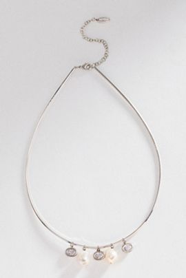 By Anthropologie Mixed Pearl Collar Necklace