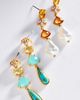 By Anthropologie Mixed Pearl Stone Earrings - 2