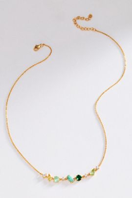By Anthropologie Mixed Stone Necklace