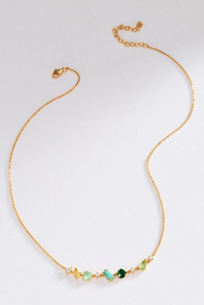 By Anthropologie Mixed Stone Necklace