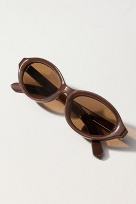By Anthropologie Modern Oval Sunglasses