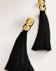 By Anthropologie Molten Metal Tassel Drop Earrings - 1