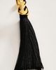 By Anthropologie Molten Metal Tassel Drop Earrings - 2