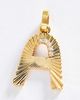 By Anthropologie Mono Bar Fluted Initial Charm - 1