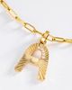 By Anthropologie Mono Bar Fluted Initial Charm - 2