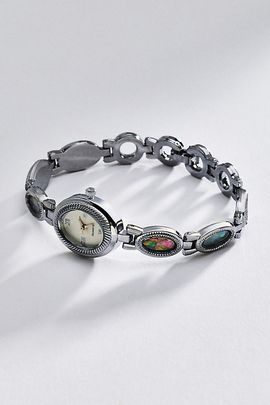 By Anthropologie Mother of Pearl Chain Watch