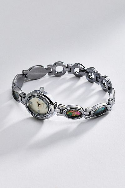 By Anthropologie Mother of Pearl Chain Watch