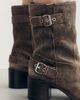 By Anthropologie Moto Mid-Calf Boots - 6