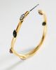 By Anthropologie Multi-Stone Large Hoop Earrings - 2