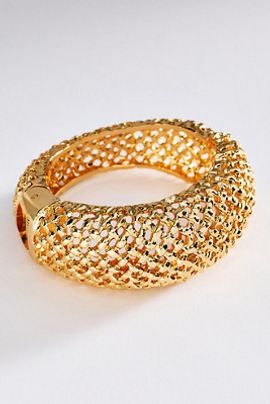 By Anthropologie Netted Hinge Bangle