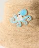 By Anthropologie Octopus Straw Bucket Hat - 3