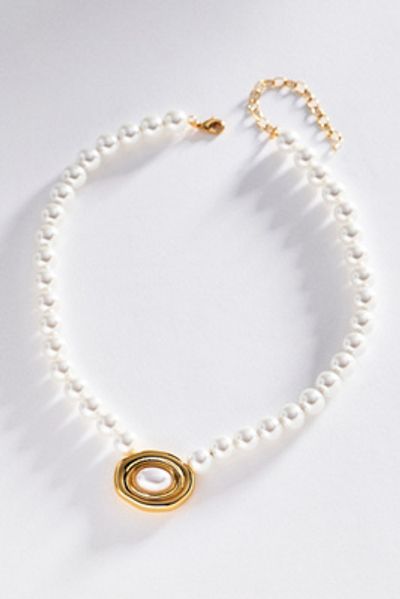 By Anthropologie Orbital Pearl Necklace