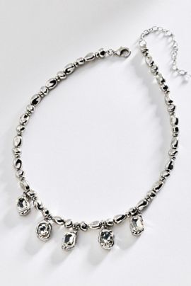 By Anthropologie Organic Crystal Drop Necklace