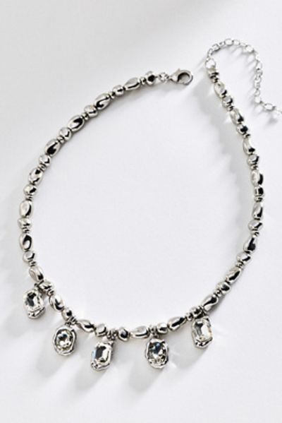 By Anthropologie Organic Crystal Drop Necklace