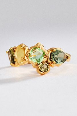 By Anthropologie Organic Crystal Ring