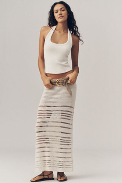 By Anthropologie Oval Buckle Wrap Belt