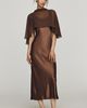 By Anthropologie Overlay Cape Slip Dress - 1