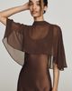 By Anthropologie Overlay Cape Slip Dress - 2