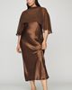 By Anthropologie Overlay Cape Slip Dress - 4