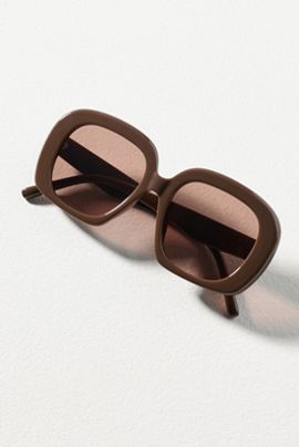 By Anthropologie Oversized Square Retro Sunglasses