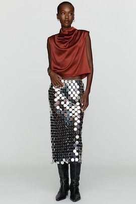 By Anthropologie Paillette Sequin Pencil Skirt