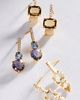By Anthropologie Pavé Bar Gemstone Drop Earrings - 2