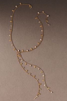 By Anthropologie Pavé Bolo Tie Necjklace