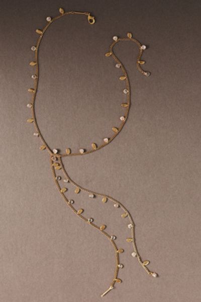 By Anthropologie Pavé Bolo Tie Necklace
