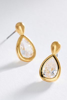 By Anthropologie Pear-Cut Drop Earrings