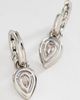 By Anthropologie Pear Crystal Huggie Hoop Earrings - 1