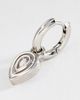 By Anthropologie Pear Crystal Huggie Hoop Earrings - 2