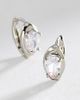 By Anthropologie Pear Cut Crystal Huggie Hoop Earrings - 1