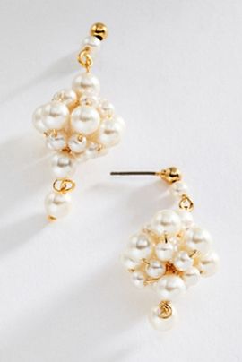 By Anthropologie Pearl Cluster Earrings