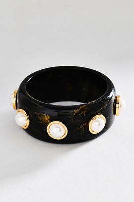 By Anthropologie Pearl Stud Bangle