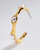 By Anthropologie Pearled Hoop Earrings - 2