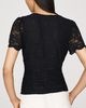 By Anthropologie Plunge Lace Tee - 4