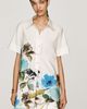 By Anthropologie Pollie 100% Cotton Swing Dress by Leigh Viner - 4