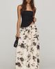 By Anthropologie Printed Tiered Maxi Skirt - 1