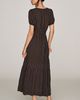 By Anthropologie Puff Sleeve Waisted Maxi Dress - 4