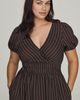 By Anthropologie Puff Sleeve Waisted Maxi Dress - 6