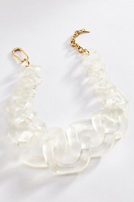By Anthropologie Resin Chain Link Necklace