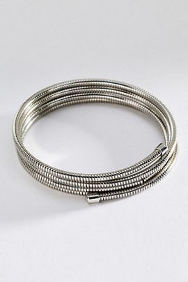 By Anthropologie Ribbed Metal Wrap Bracelet