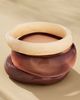 By Anthropologie Round Bangle Bracelets, Set of 3 - 2