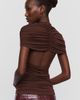 By Anthropologie Ruched Plunge Top - 2