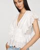 By Anthropologie Ruffle Eyelet Top - 1