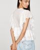 By Anthropologie Ruffle Eyelet Top - 3